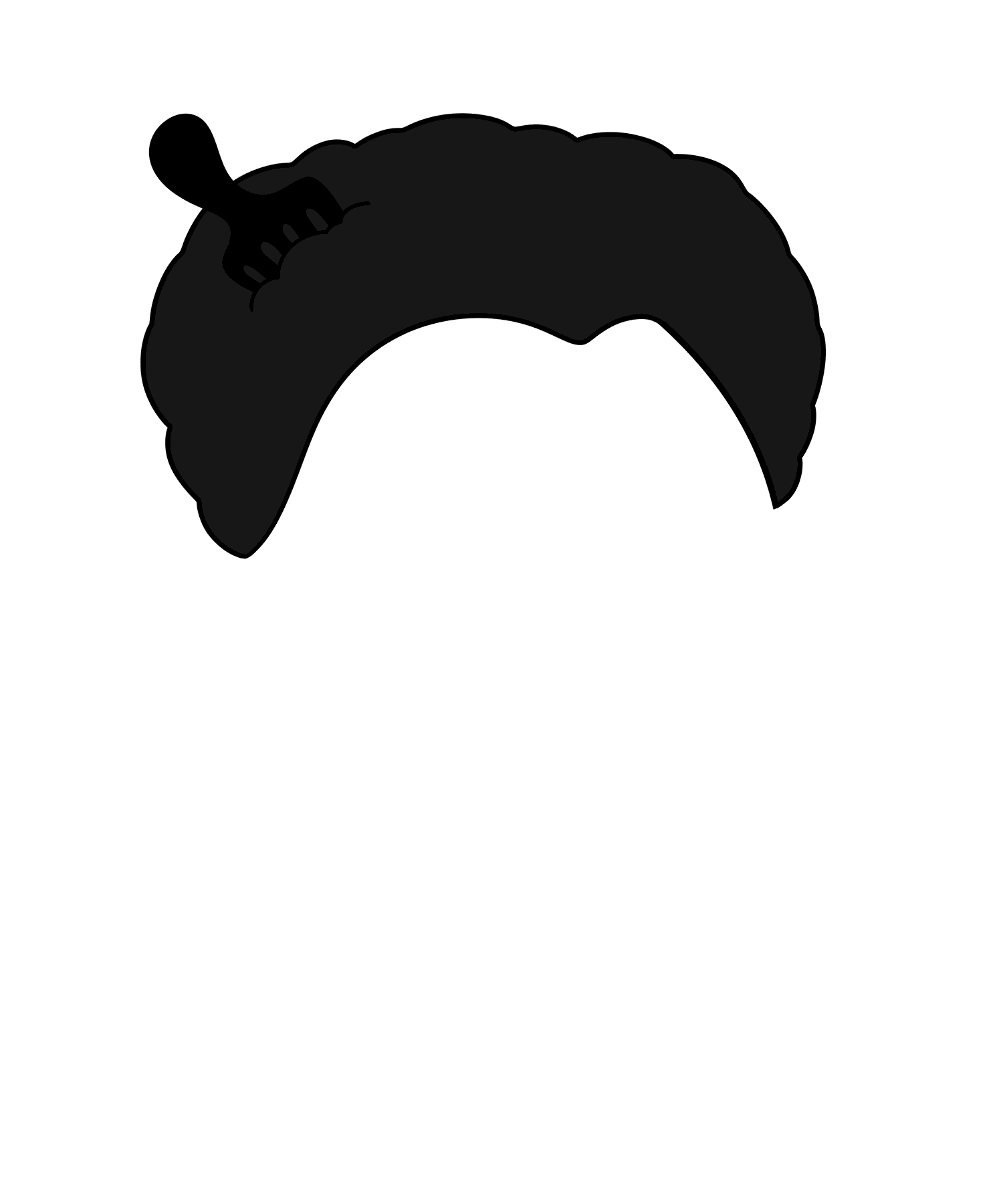 Afro with Pick